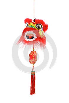 Chinese new year lion head ornament