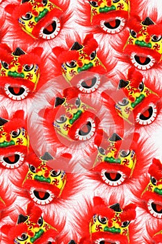 Chinese New Year Lion Heads