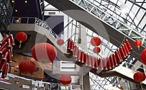 Chinese new year mall decorations