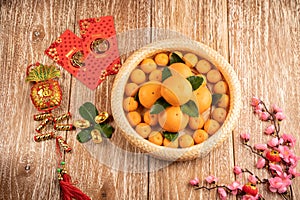 Chinese New Year - Mandarin orange and red packet