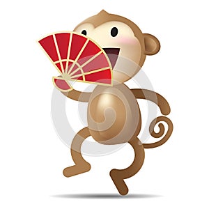 Chinese New Year monkey character Vector