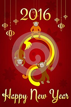 Chinese New Year postcard