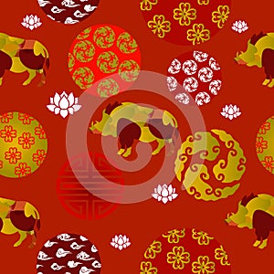 Chinese New Year Seamless Patern