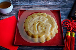 Chinese New Year Sweet Rice Cake Dessert Known as Nian Gao