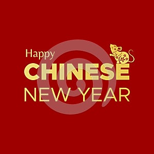 Chinese new year typographical background design photo