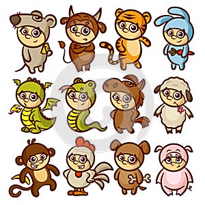 Chinese New Year Zodiac Animal Horoscope Kids