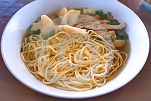 Chinese noodle with wonton