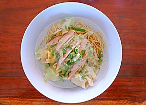 Chinese noodle with wonton