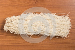 Chinese Noodles. Rice vermicelli Pasta