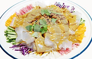 Chinese Northern Classic Cold Dish - - Colorful sheet jelly..