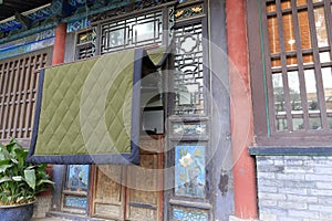 Chinese old house in winter, adobe rgb