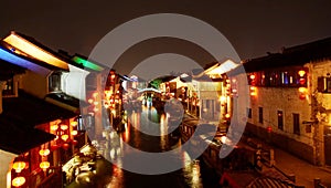 Chinese old town night scenes