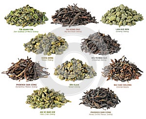 Chinese oolong tea collection