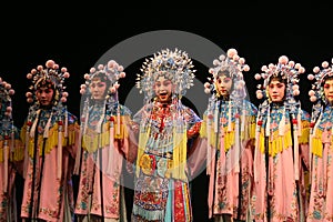 Chinese opera, group of actors