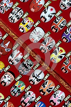 Chinese Opera Masks - diagonal