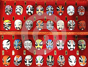 Chinese Opera Masks for Different Characters