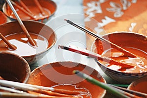 Chinese Orange Paint