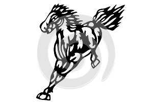 Chinese paper-cut horse