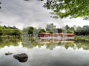 Chinese Pavilion on Lake