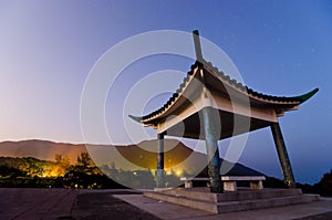 Chinese Pavilion at Night