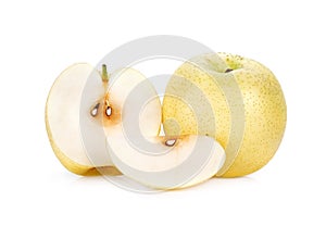 chinese pear isolated on white