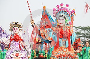 Chinese people new year parade
