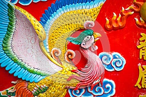 Chinese phoenix sculpture