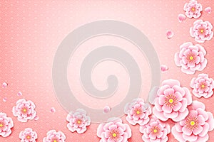 Chinese plum blossom flower with chinese art background 002