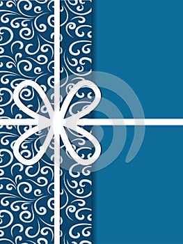 Chinese Porcelain Blue-and-white Style Greeting Card And Gift Cover Design