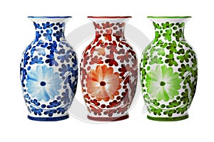 Chinese Porcelain Floral Vases