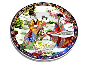 Chinese porcelain saucer