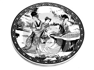 Chinese porcelain saucer BW