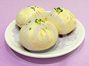 Chinese pork bun, dim sum