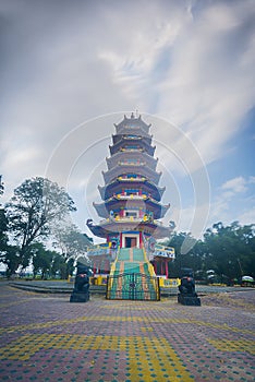 Chinese prayer house or pagoda on Kemaro Island