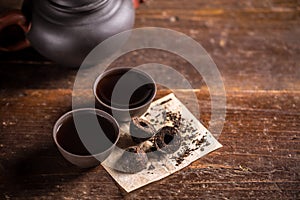 Chinese pu-erh tea