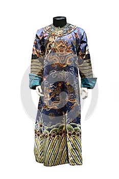 Chinese qing dynasty imperial robe photo