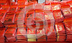 Chinese red envelops