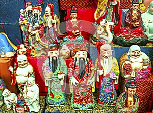 Chinese Replica Ceramic Buddhas Gods Panjuan Flea Market Beijin photo