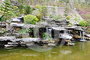 Chinese rockery garden photo