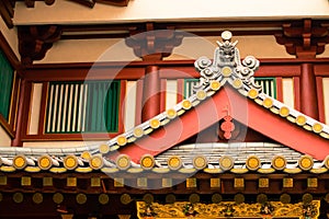 Chinese roof design at buddha tooth relic temple singapore