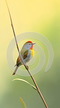 Chinese_Rubythroat_Calliope_tschebaiewi_rest_on_branch_in_1690600251270_2 photo