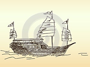 Chinese sailing ship
