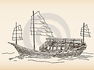 Chinese sailing ship
