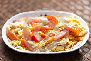 chinese scambled tomato egg