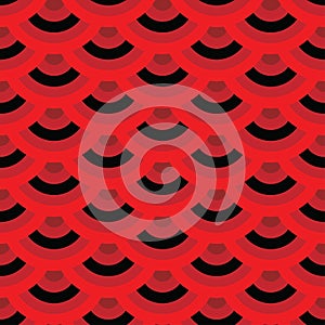 Chinese screen seamless red pattern with black parts