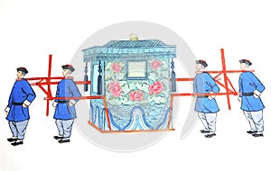 Chinese sedan chair for bride