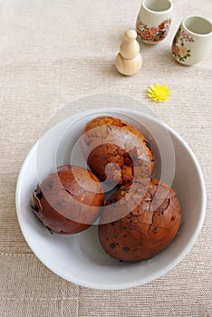 Chinese snack food - tea leaf eggs