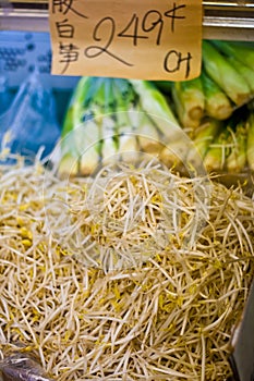 Chinese Soy Beansprout in a Fresh Market