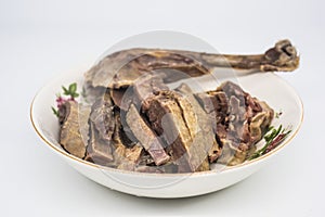 Chinese specialties, salted duck, cooked food