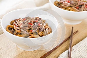 Chinese Spicy Beef and Black Bean Sauce